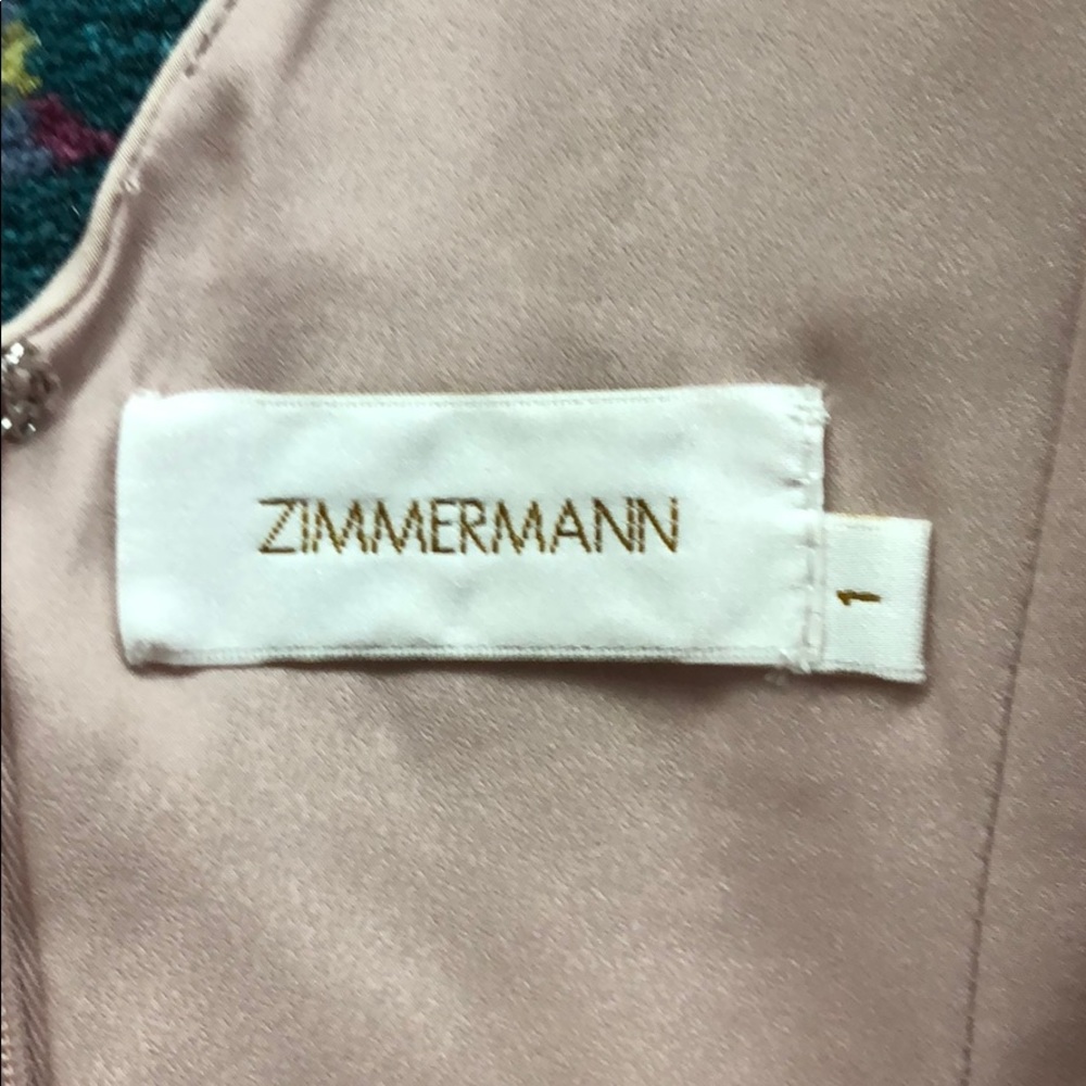 Zimmerman blush deep cleavage romper  w pockets - Picture 3 of 8